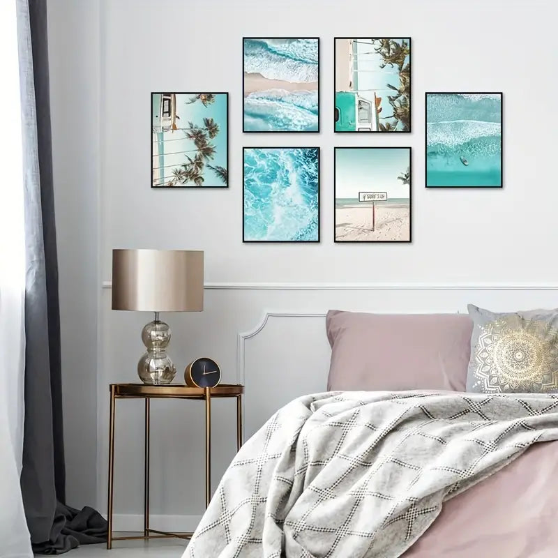 Six-Piece 7.9"x11.8" Decorative Beach Set