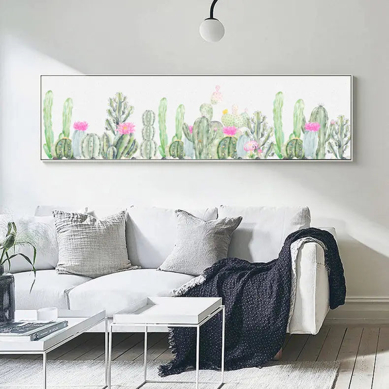Plant and Cactus-Style Mural