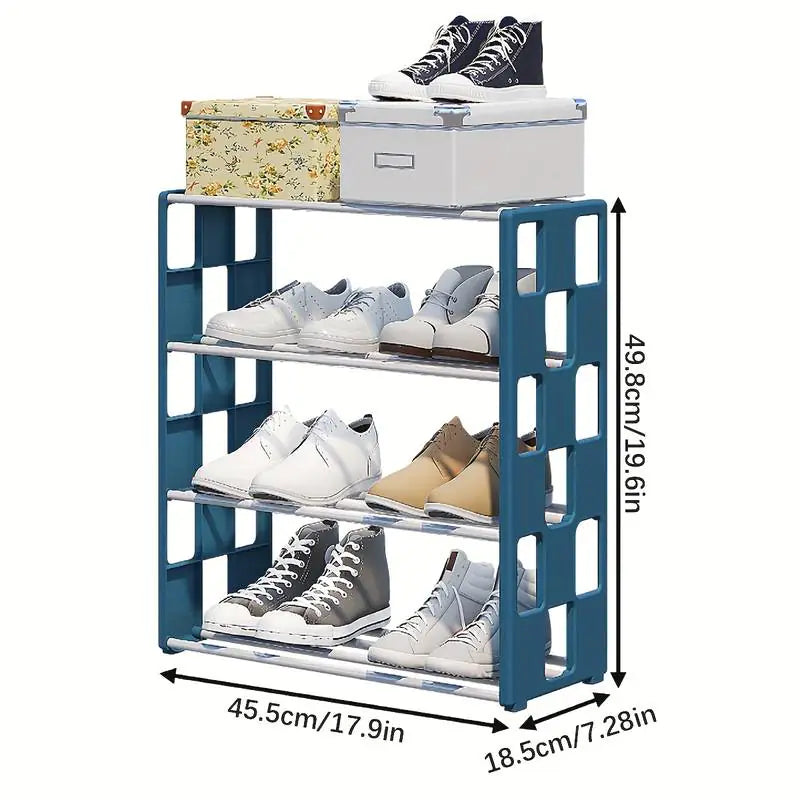 Single-Piece Multi-layer Shoe Rack