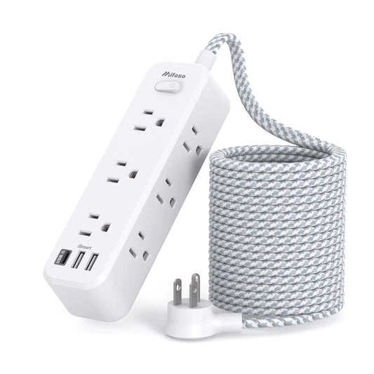 15ft Extension Cord with Nine Outlets and 3 USB Ports