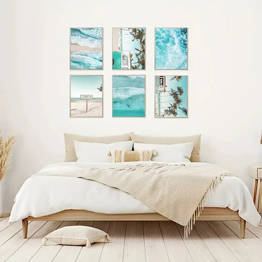 Six-Piece 7.9"x11.8" Decorative Beach Set